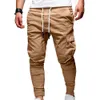 Nya 2021 Casual Joggers Pants Solid Color Men Cott Elastic LG Trousers Pantal Homme Military Cargo Pants Leggings O8NE#