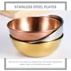 Plates 8pcs Seasoning Dishes Stainless Steel Round Chilli Sauce Appetizer