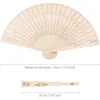 Dekorativa figurer 36 Pack Sandalwood Fan Wood Folding Chinese Personal Hand Holdt OpenWork Wood för bröllop Födelsedagar