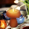 Candle Holders Mushroom Holder Household Stand For Party Glass Indoor Candlestick Home Decorative Rack High Borosilicate Taper