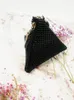 DrawString Triangle Bag Alternative Sequin Women's Cool Handbag Fashion Clutch Crystal