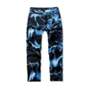 2023 Nya Fi Mens Jeans Lightning Printed Tie Dye Black Jean Trousers Men Streetwear Y2K Denim Punk Pants Pantales Hombre H0ZS#