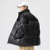 Mężczyzny Kurwa oversizeal parkas fi przyczynowo koreańskie luźne ciepłe gęste płaszcze unisex w dół kurtki puffer odzieży wierzcha r9eq#