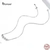 Anhänger Bamoer 45CM 925 Sterling Silber Niedlicher Haustierabdruck - Halskette für Frauen Stilvoller Ausschnittanhänger S925 Feiner Schmuck