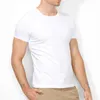 MRMT 2024 Helt nya herrar T-shirt Pure Color Lycra Cott Short Sleeved T-shirt Male Round Neck Topps Cott Bottom Shirt O4TC#