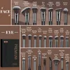 12PCSパウダーコンシーラーファンデーションアイシャドウブラシスポンジセットFluffy Beauty Tools 240315付きMaange 25PCSメイクアップブラシセット