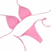 2pcs Sexy Women Summer Swimwear Bikini Set Bra Tie Side G-String Thg Beach e Suit Swimsuit Bathing Suit Swimming Suit t5gf#