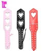 YUELV Cuir Fessée Paddle En Forme De Coeur Esclave Paddle Fétiche Bondage Retenue Fouet Cul Flogger Knout Adulte Jeu Produits de Sexe X07993759