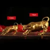 Sculptures Pure Brass Bull Wall Street Cattle Sculpture Copper Cow Statue Mascot Ornament Office Decoration Exquisite Crafts Business Gift