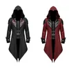 2024 Gothic Assassin Cosplay middeleeuwse man streetwear jassen met capuchon uitloper kostuum Edd Assassins Creed Halen kostuum 548 L7dI #