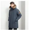 -30 graus grande gola de pele pato branco para baixo jaqueta homens grosso inverno 2022 novo masculino quente parka à prova de vento qualidade superior grandes bolsos t9Jd #