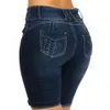 Nova Sexy Fi Mulheres Senhoras Denim Skinny Shorts Cintura Alta Estiramento Bodyc Jeans Slim Shorts Na Altura Do Joelho Estiramento Jeans Curtos j0xe #