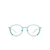 Lunettes de soleil de mode Cadres ronds minces titane femmes lunettes avec cadre fantaisie design personnalisé lunettes myopie lunettes optiques Fo Otoqf