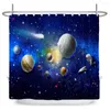 Shower Curtains Star Galaxy Planet Curtain Nebula Night Starry Sky Universe Space Fantasy Polyester Home Bathtub Decor With Hooks