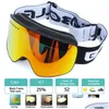 Maschere da sci con lenti magnetiche polarizzate a doppio strato Sci Anti-Fog Uv400 Snowboard Uomo Donna Occhiali Occhiali Drop Delivery Sport Otcgd