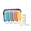 Storage Bottles Dispensing For Travel Easy To Clean Reusable Portable Dispenser Bottle Set With Wide Opening Creams