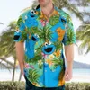 summer Hawaiian Cartoo N Floral Casual Shirt Hot Sale For Men 3d Short Sleeve Beach Oversized Funny Clothing Fi 49c2#