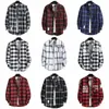 Camisa a cuadros de primavera y otoño Ropa de manga larga para hombres Ropa delgada casual Camisa a juego G32T #