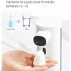 Dispensador de sabão líquido automático 300ml usb recarregável sem contato casa indução infravermelha antibacteriana mão máquina de espuma