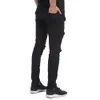 Homens Jeans Preto Stretch Destruído Buraco Design Fi Tornozelo Zipper Jeans Rasgado Jeans para Homens Skinny Distred Slim Famoso h7C4 #