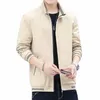 2023 Automne Nouveau Casual Solid Fi Slim Veste Hommes Pardessus Printemps Noir Arrivée Vestes Veste Homme 4XL Top K9sU #