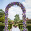 Arc de support de mariage décoratif de fond de jardin, décoration de plomb de route, fournitures de fête de fleur de vigne, affichage extérieur