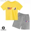 Zestawy odzieży Summer Trapstar Tshirt Kids Boys Beach Shorts