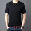 2023 Summer New Mens Tshirt 100% Cott White Solid T Shirt Men Causal O Neck Short Rleeve Tshirt Men Daily Tops Tees plus rozmiar Z42P#