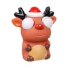 Party Decoration Cute Santa Claus Snowman Elk Squishes Toy Soft TPR Stress Relief Vent Toys Bubble Christmas Decompression Gift