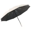 Nowy odblaskowy parasol z dziesięcioblonu Automatyczne męskie parasolowy parasolowy parasol Odwrotny parasol osobowość Automatyczna parasol