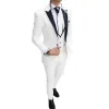 Costume trois pièces pour hommes, Blazer + gilet + pantalon, nouvelle collection, coupe cintrée, revers, costumes de mariage, ensemble de marié, Costume Homme F3ot #