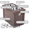 Dog Apparel Pet Food Storage Table For Medium And Large Dogs