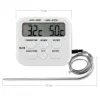 Messgeräte TA278 Digitales Küchenthermometer mit 110-mm-Sondenleitung, Fleisch-Grill-Lebensmitteltemperatursensor, kabelloser Alarm für Grill- und Kochutensilien