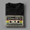 Vintage 1972 50: e födelsedagspresent män t skjortor 50 år gamla vintage tees korta ärm t-shirts 100% Cott Plus Size Clothes N3zy#