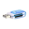 USB2.0 Hochgeschwindigkeits-Kartenleser 4-in-1-Multifunktions-Kartenleser, großer Rotations-TF-externer Mini-Adapter