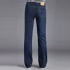 2021 Automne Jeans évasés Hommes Bootcut Denim Pantalon Casual Slim Boot Cut Élastique et confortable Pantalon bleu Taille 36 K0gg #