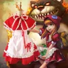 LOL Skin Legend The Dark Child Энни Косплей Костюм Красная Горничная Доктор Энни Хастур Фа Новогодняя Вечеринка Рождественский Костюм Костюмы f7fw #