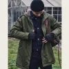Manteau d'hiver pour hommes Cott taille à capuche queue de poisson épaissir coupe-vent chaud mi-longueur vestes de travail militaires en plein air mâle parc 58NP #