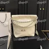 24CM chaîne de perles 22 sac poubelle femmes sac à bandoulière avec portefeuille de créateur matériel or et argent sac à main de luxe sac sous les bras en plein air Shopping pochette Pochette