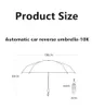 Umbrellas Sunshade Anti-Umbrella Full-Automatic 10K Rain Or Shine Dual-Use Large Car Reverse Folding Sun