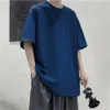 100% Cott T shirts Five Half Sleeve Men's Women T-shirt Loose Short-sleeved Casual Basic Shirt O Neck Solid Color Oversized H84W#