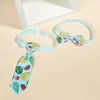 Vêtements pour chiens Costume Bow Tie Accessoires Sky Pet Print Blue Banana Gentleman Out Câble 15 pieds Chat S pour la nourriture et l'eau en céramique