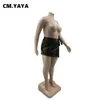 cm.yaya plus size kvinnor kamoue draperade midjeshorts kjolar 2023 fi sommar streetwear ins curve mini kjol h5mr#