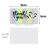 wholesale Thank You Card Folding Wreath Design Print Gratitude Handwriting Greeting Cards Wedding Birthday Party Flower Shop