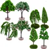 Dekorative Blumen Micro Landschaft Baum Mini Garten Dekoration gefälschte Sand Tisch DIY Modell kleine Ornament