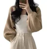 Kvinnors cardigan tröjor överdimensionerade chunky stickade kimo slouchy wrap batwing open frt outwear coat g6h1#