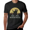 Vintage Retro Black Cat Pew Pew Madafakas!T-Shirt einfarbig Sommerkleidung Sweat Anime Männer Kleidung N8mS#