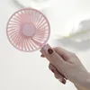 Decorative Figurines Outdoor Portable Handy Mini Fans Cooler USB Rechargeable Table Fan For Office Room Cooling