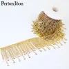 Grafstenen Hot Koop Goede Kwaliteit Sier Plating Diy Fringe Chain Ab Strass Waterdruppel Kwastje Trim Naai Kristalglas Decoratie Ml124