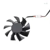 Raffreddamento del computer 3 pezzi 75mm T128015BU 7Pin ventola di raffreddamento della scheda grafica per RX 5700 RX5700 XT GTX1660S 1660 VGA Cooler